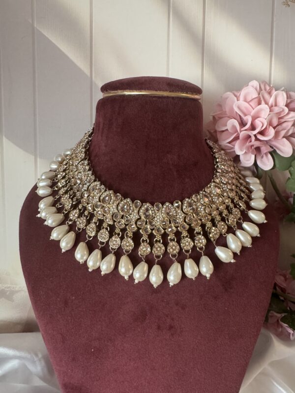 Vedika Premium Kundan Set - White - Image 2