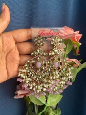 Bharti Kundan Earrings – Lavender