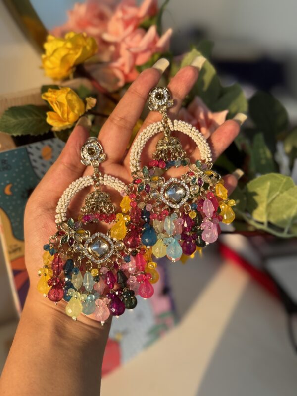 Sameeksha Ethnic Earrings - Multi