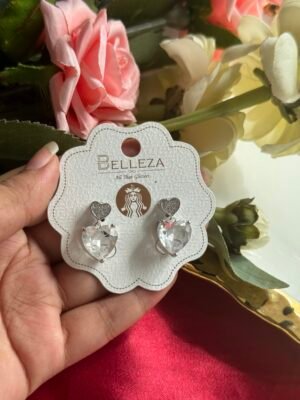 Silver Heart Anti Tarnish Earrings