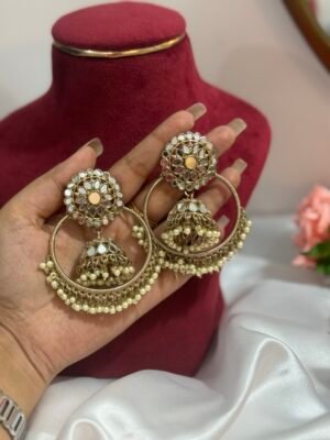 Parineeti Golden Mirror Earrings