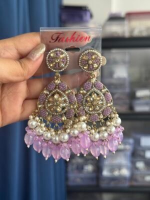 Rewati Kundan Earrings – Lavender
