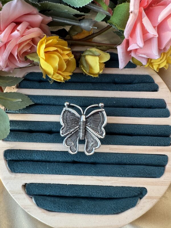 Butterfly Oxidised Ring