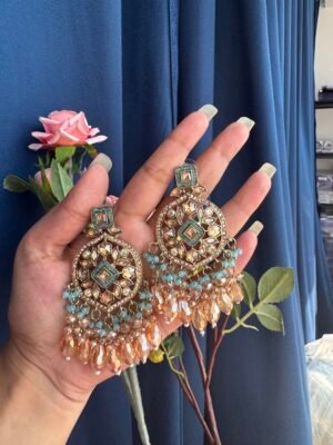 Jasmine Premium Earrings – Light Blue