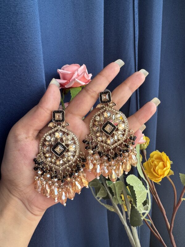 Jasmine Premium Earrings - Black