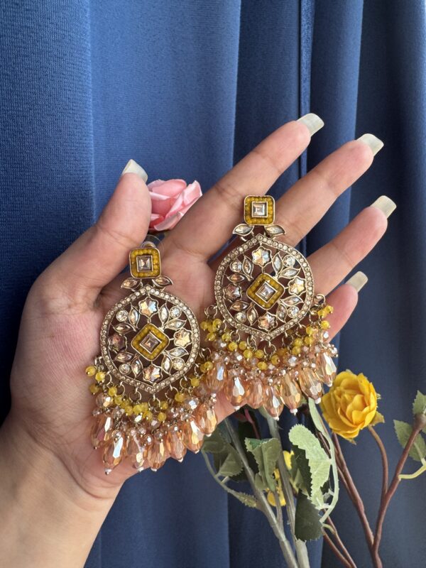 Jasmine Premium Earrings - Yellow