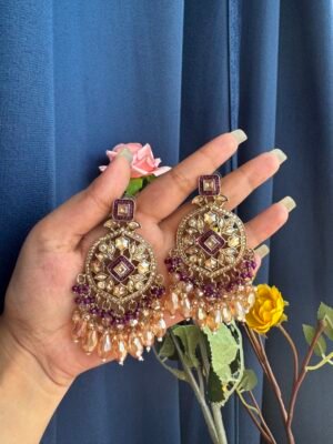 Jasmine Premium Earrings – Purple