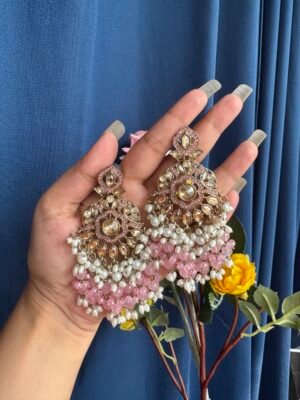 Alka Premium Earrings – Light Pink