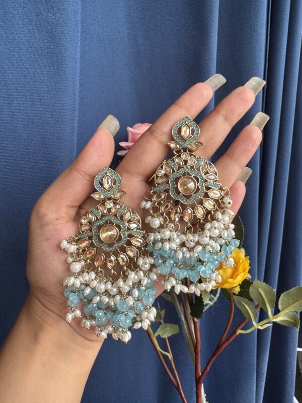 Alka Premium Earrings - Light Blue