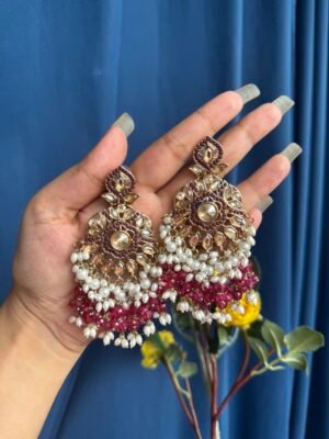 Alka Premium Earrings – Wine