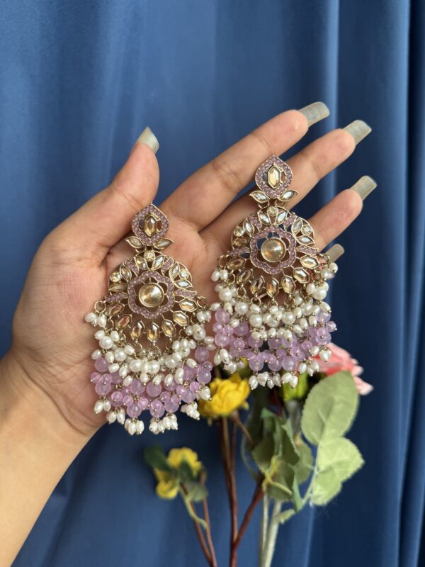 Alka Premium Earrings - Lavender
