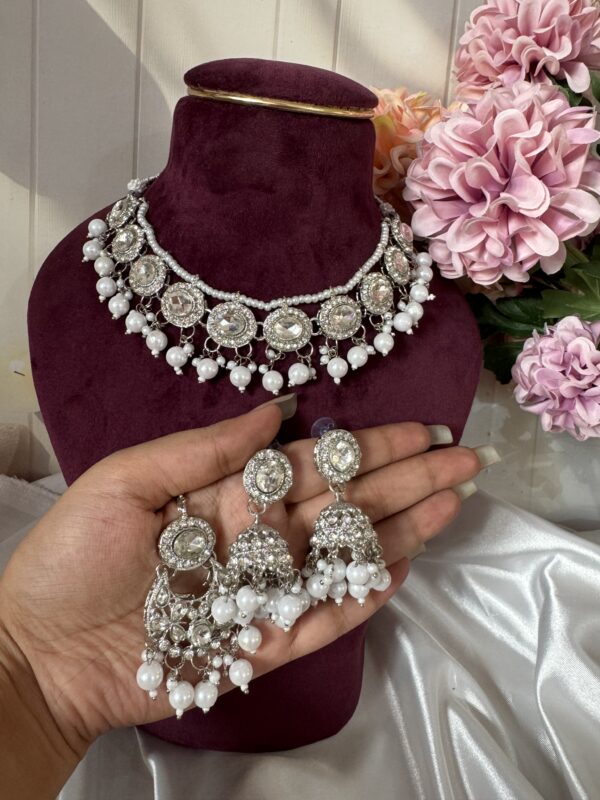 Silver Kundan Set - New