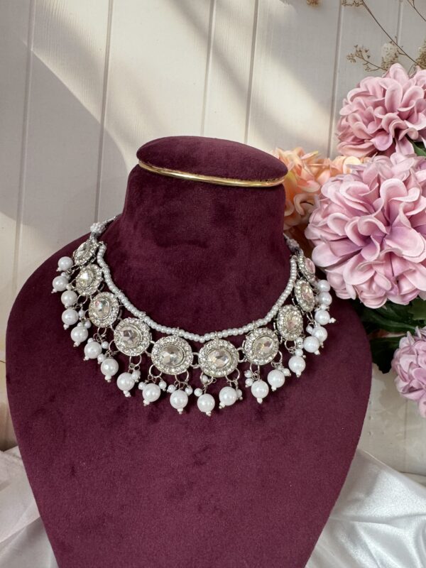 Silver Kundan Set - New - Image 2