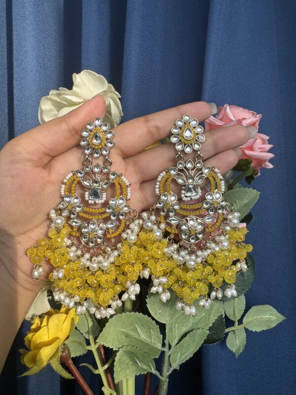 Nia Premium Earrings - Yellow
