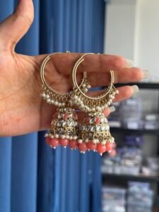 ethnic jhumka earrings