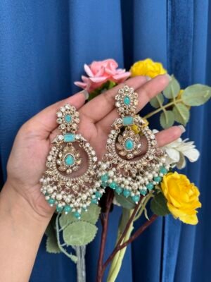 Deeksha Premium Earrings – Mint Green