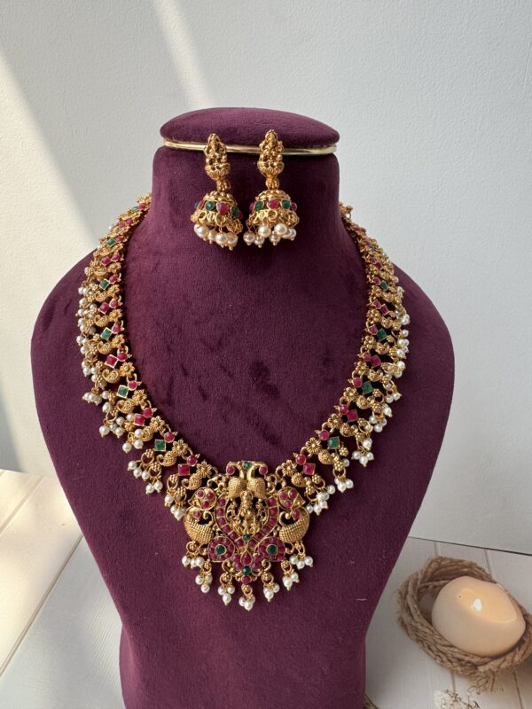 Premium Laxmi Ji Temple Jewellery  Set