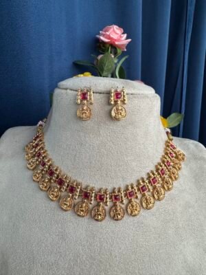 Bhavya South Indian Set – Ruby