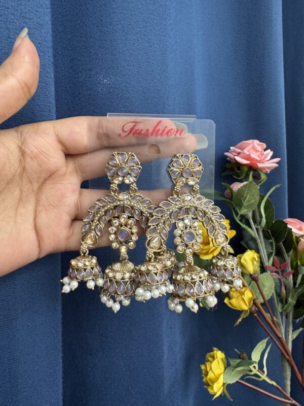 Alisha Premium Earrings - Lavender
