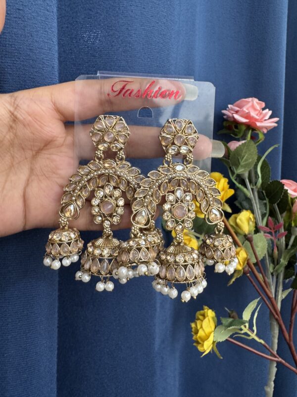 Alisha Premium Earrings - Light Pink
