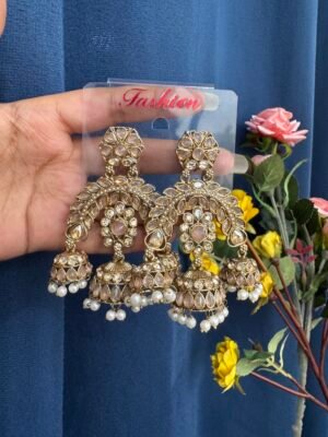 Alisha Premium Earrings – Light Pink