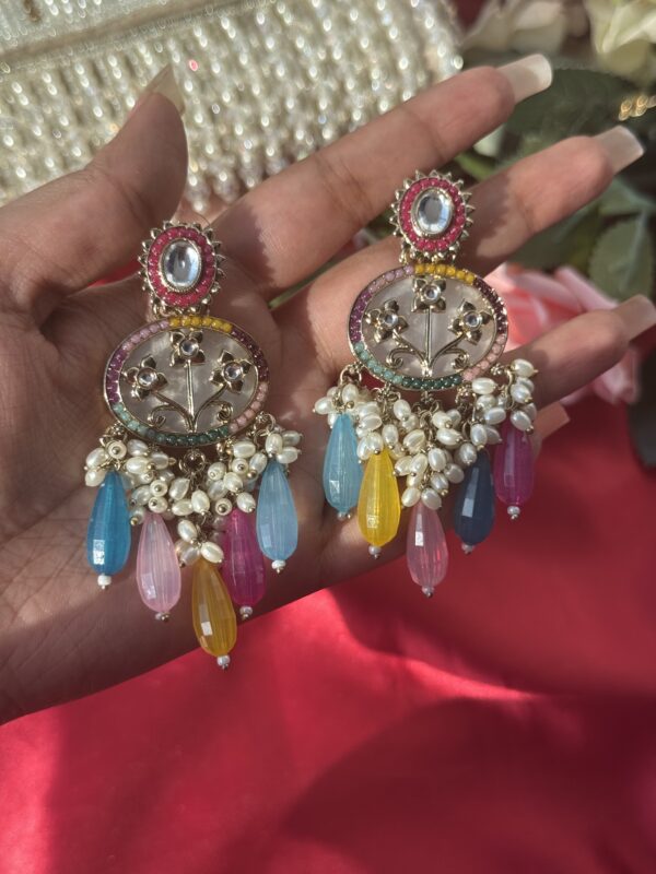 Nilima Marble Earrings - Multi