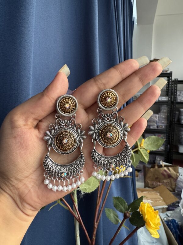 Premium Chandbali - Dual Tone