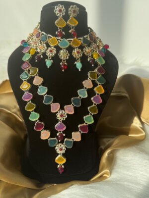 Akira Combo Necklace Set – Multi Colour