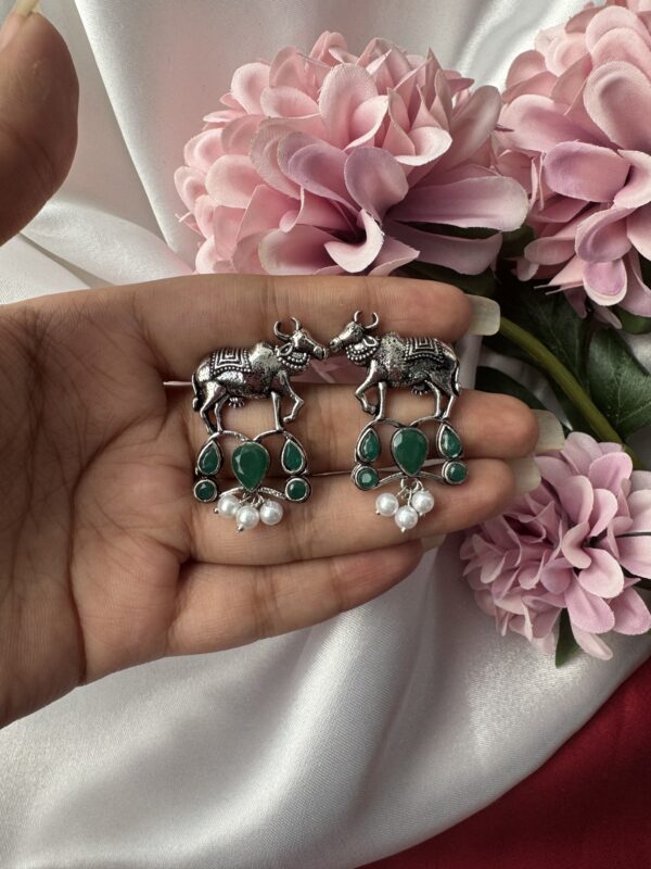Nandi Stone Earrings - Green