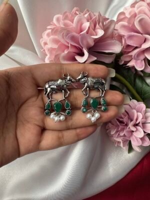 Nandi Stone Earrings – Green