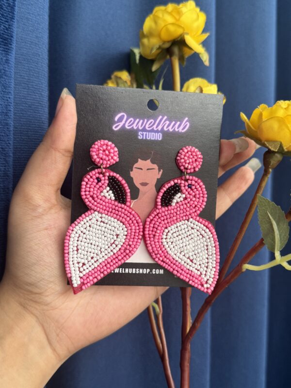 Handmade Flamingo Earrings