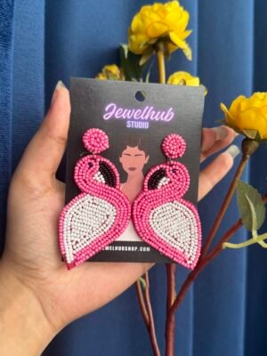 Handmade Flamingo Earrings