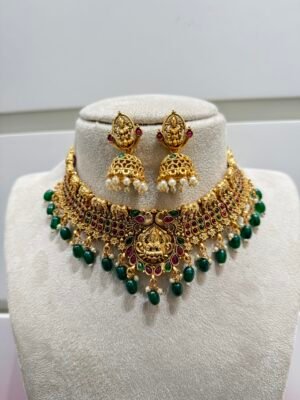Pavini Premium Temple Jewellery Set