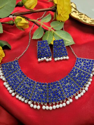 Oxidised Stone Set – Blue
