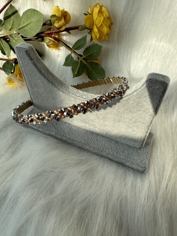Crystal Hairband - Light Grey