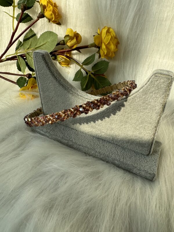 Crystal Hairband - Wine