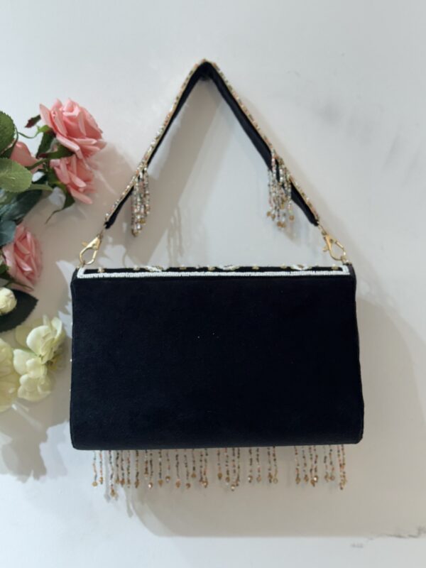 Exclusive Designer Tassel Bag - Black - Image 2