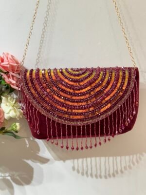 Red Tassel Designer Bag