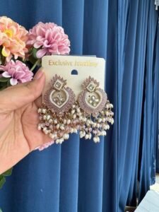 artificial chandbali earrings