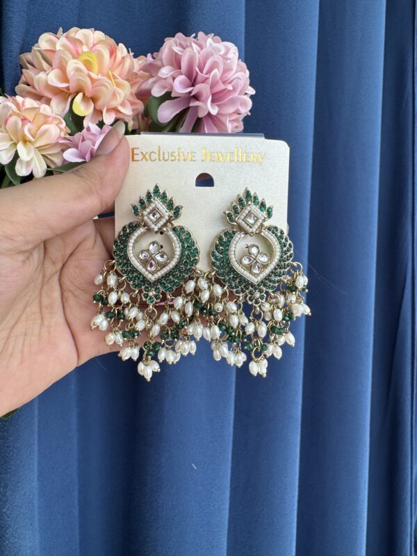 Bhavya Chandbali - Dark Green