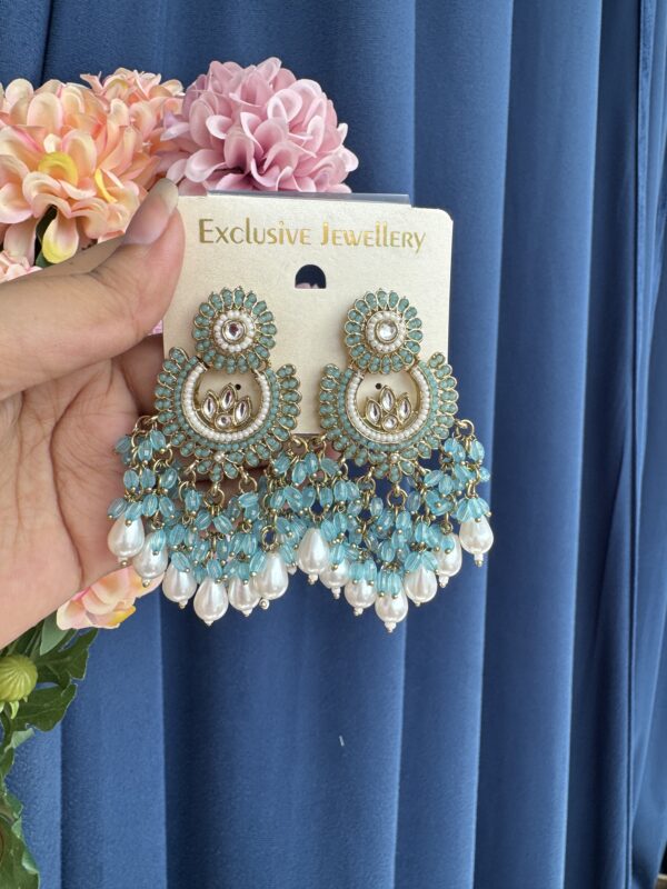 Pakhi Chandbali - Light Blue
