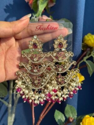 Ragini Premium Earrings – Purple