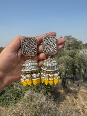 Ridhima Kundan Jhumka – Yellow