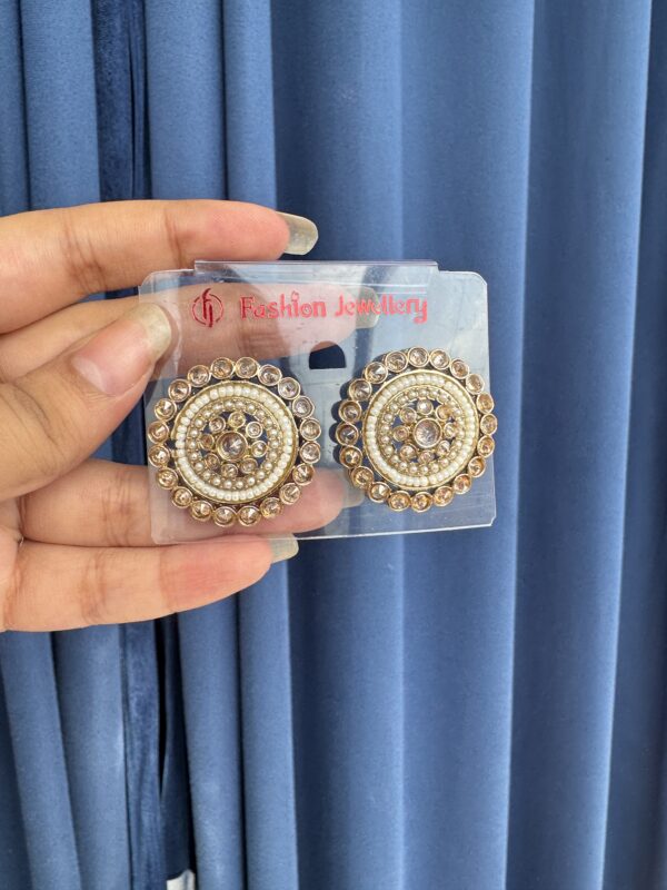 Kajol Ethnic Studs - Golden