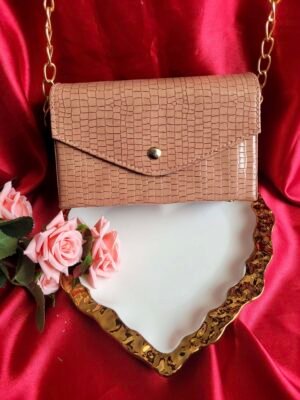 Faux Leather Hand Bag – Mustard