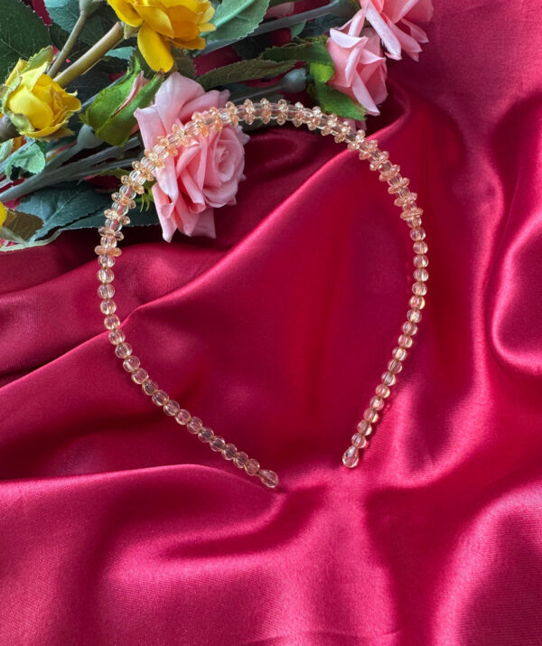 Crystal Bead Hairband - Golden
