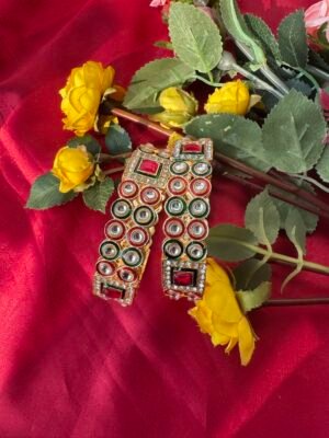 Multi Kundan Kada – Set of 2
