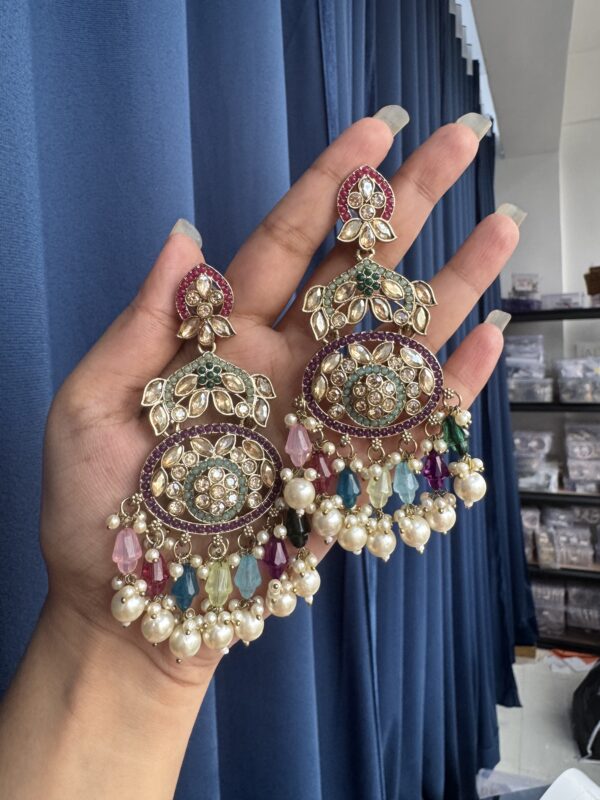 Vrushika Premium Earrings - Multi