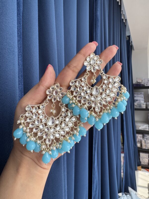 Pakhi Chandbali - Light Blue