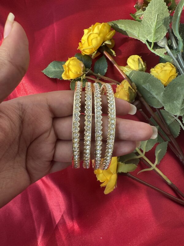 Stone Bangles - Set of 4